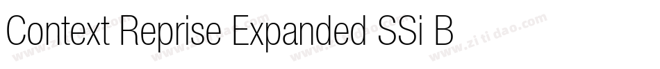 Context Reprise Expanded SSi Bold Expanded Italic字体转换